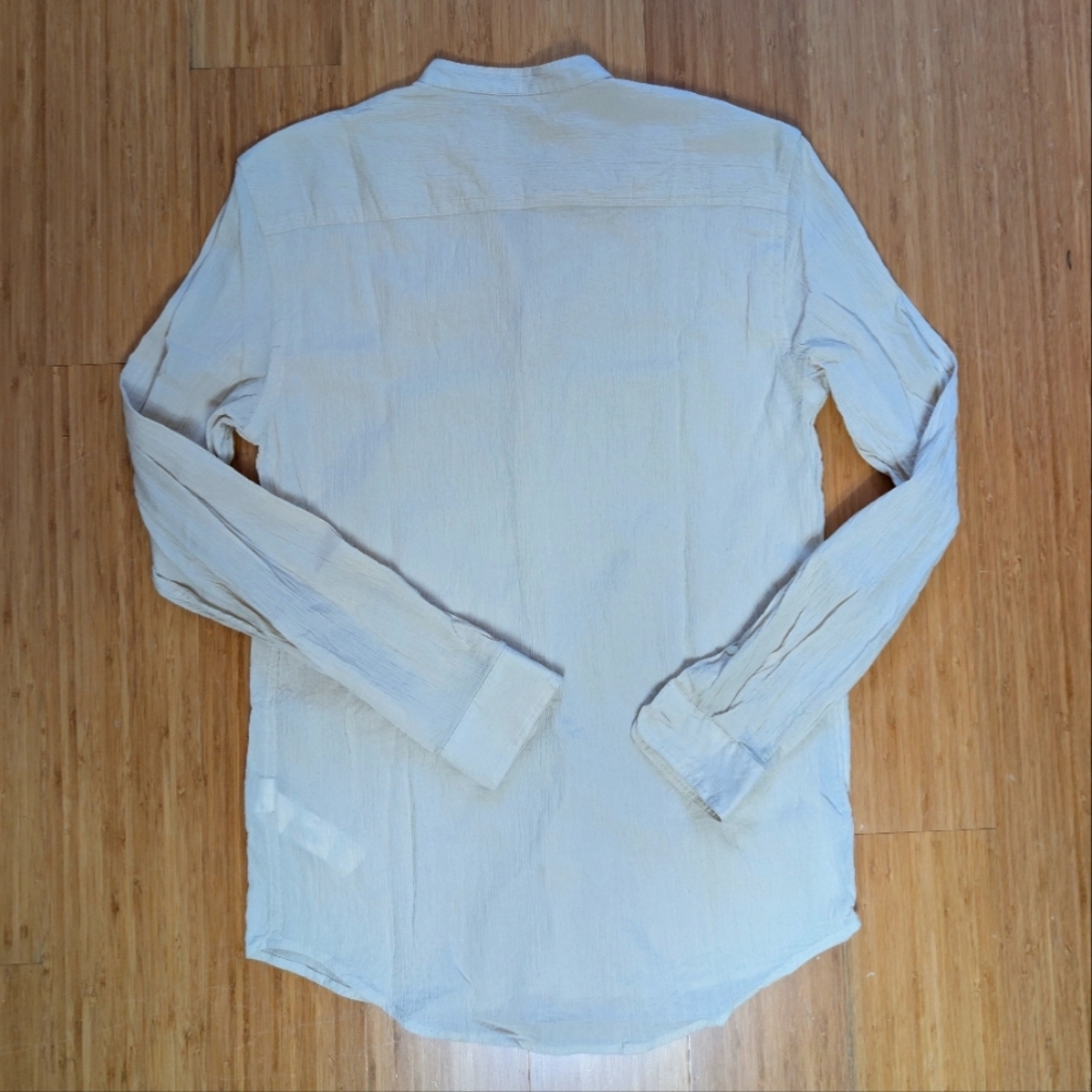 Men's Zara Beige Cotton Shirt - Picture 3 of 3